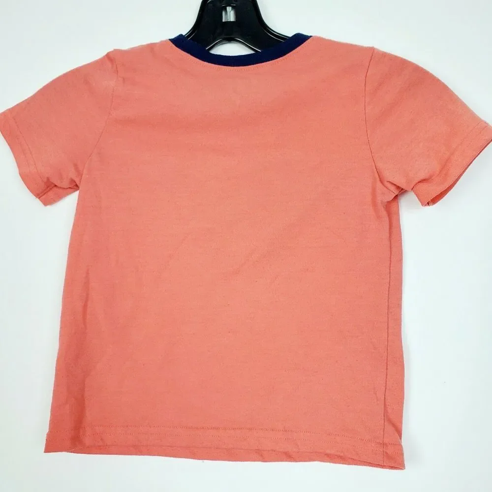 Oshkosh B'Gosh Boys Shark Shirt Orange‎ Crewneck Size 4T